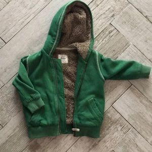 Mini Boden Lined hooded sweatshirt